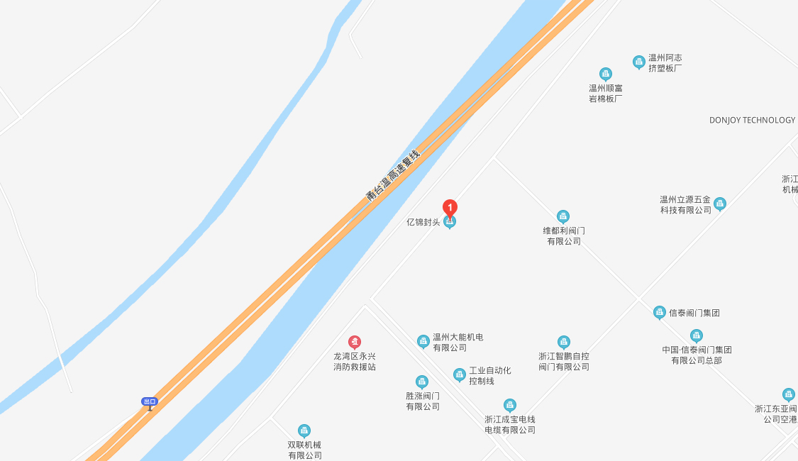 浙江亿锦封头有限公司 位置示意图